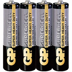 Батарейка LR03 GP Supercell 4 шт в запайке 24S2S4 цена за 1шт
