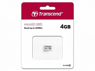 Флеш карта microSD 4GB Transcend microSDHC Class 4 