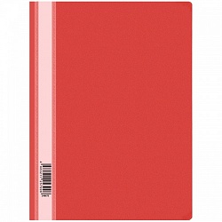 Папка-скоросшиватель пластик OfficeSpace, А4, 120мкм, красная