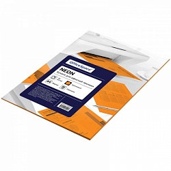 Бумага цветная OfficeSpace NEON А4, 80Г/М2, 50л., оранжевый 225438