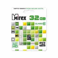 Флеш карта microSD 32GB Mirex microSDHC Class 10
