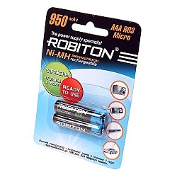 Аккумулятор R03 AAA Robiton 950mAh цена за 1шт 