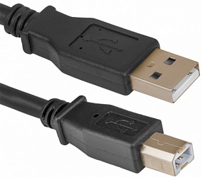 Кабель Defender USB 2.0  AM/ BM, блистер, зол.конт, 2фер.фильтра (PROFESSIONAL SERIES), 3м 87431