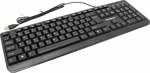 Клавиатура Defender HM-710 RU/мембранная/12 (+FN) /влагоустойчивая/класс/черная /USB проводная 45710