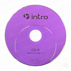 Диск CD-R 1 шт INTRO 700Mb 52x Сиреневый конверт