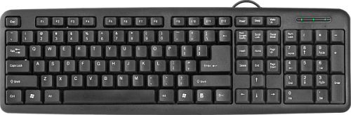 Клавиатура Defender #1 HB-420 RU, черный, полноразмерная. Проводная 45420