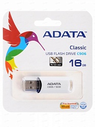 Флеш накопитель 16GB A-DATA Classic USB 2.0 черный/синий