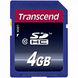 Флеш карта SD 4GB Transcend class10 3.0 SPD  