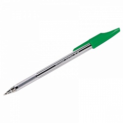 Ручка шариковая BERLINGO  "Н-30", зеленая 0,7мм,  KS2918