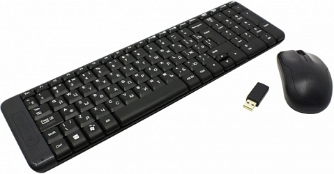Комплект беспроводной Logitech  Wireless Combo MK220, 1000 dpi, USB, черный.920-003169