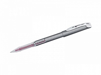 Ручка гелевая SILWERHOF "Platinum" 0,5 мм, красная 