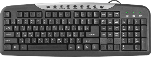 Клавиатура HM-830 RU, черный, полноразмерная Проводная 45830