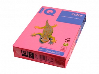 Бумага цветная "IQ  А4 80 г/м2 500 л. IQ неон розовый NEOPI 155896