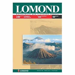Фотобумага Lomond односторонняя матовая 230 г/м2. А3 (297х420) 50л для струйной печати