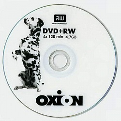 Диск DVD-RW Oxion 4.7Gb Slim Case (1), "Далматин" (10/200)