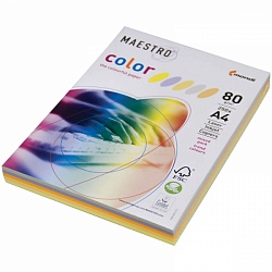 Бумага цветная "Maestro Trend Mixed" (250л, 80г/м, 5 цветов) [9415A80S]