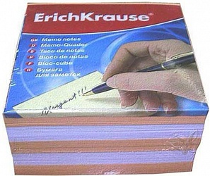 Блок для записей Erich Krause 9*9*5см персиковая ЕК6600