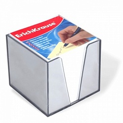 Блок бумаги для записей 9*9*9 см  в пластиковом боксе Белый, EK 4458
