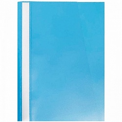 Папка-скоросшиватель пластик. А4,голубая с прозр. верхом FMS16-1_714, 16-6_1