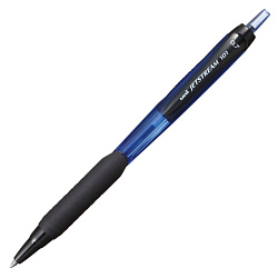 Ручка шариковая масляная автоматическая с грипом UNI (Япония) "JetStream", СИНЯЯ, узел 0,7 мм, линия