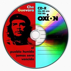 Диск CD-R Oxion 700Mb, 52х, Slim Case (1) "Che Guevara"